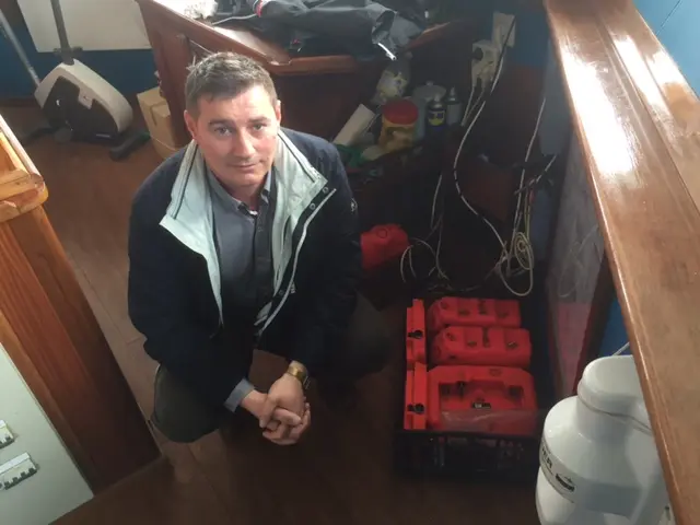 On board Rio Caxil, with Scanmar sensors in the wheelhouse